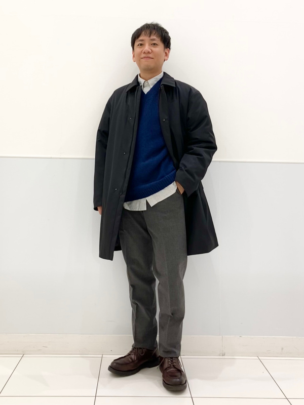 S 黒／ユニクロ C パフテックハーフコート パフテックハーフコート（メンズ）の着用コーディネート一覧| ユニクロ公式