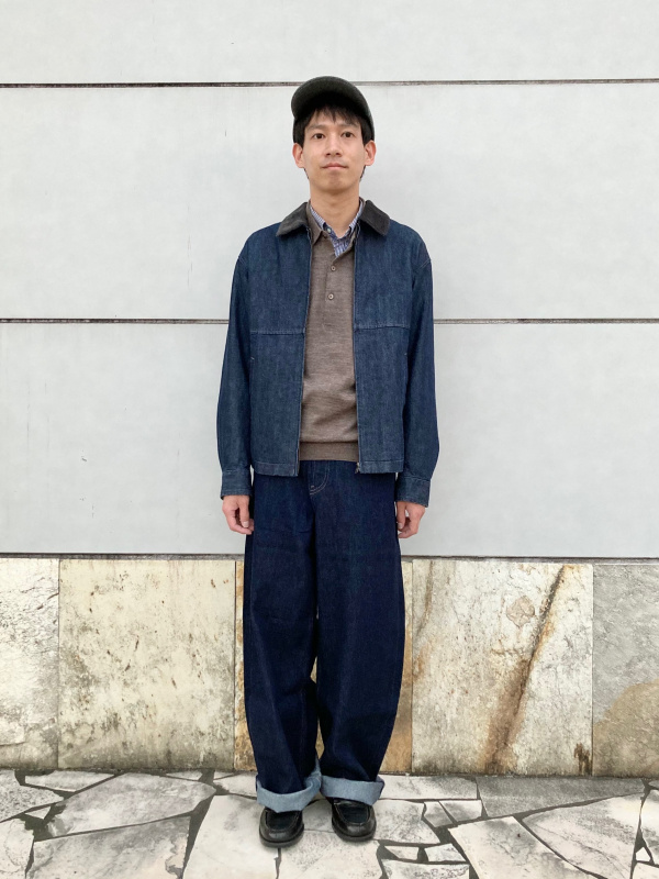 ウールブレンドジャケット、ブロードシャツ/チェック/ボタンダウンの