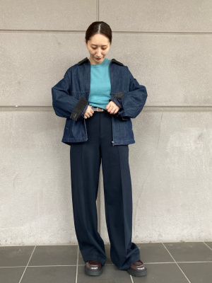 ユニクロ公式 | ジップアップショートブルゾン/デニム