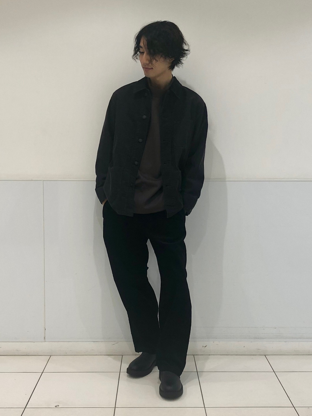 クルーネックTシャツ/長袖、ダブルフェイスフルジップジャケット」の