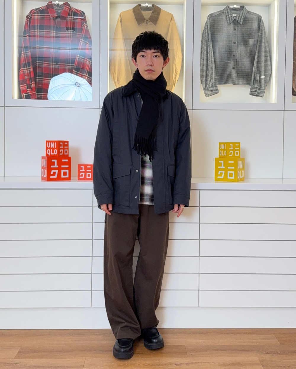 パフテックユーティリティジャケット、ブラッシュドコットンオーバー