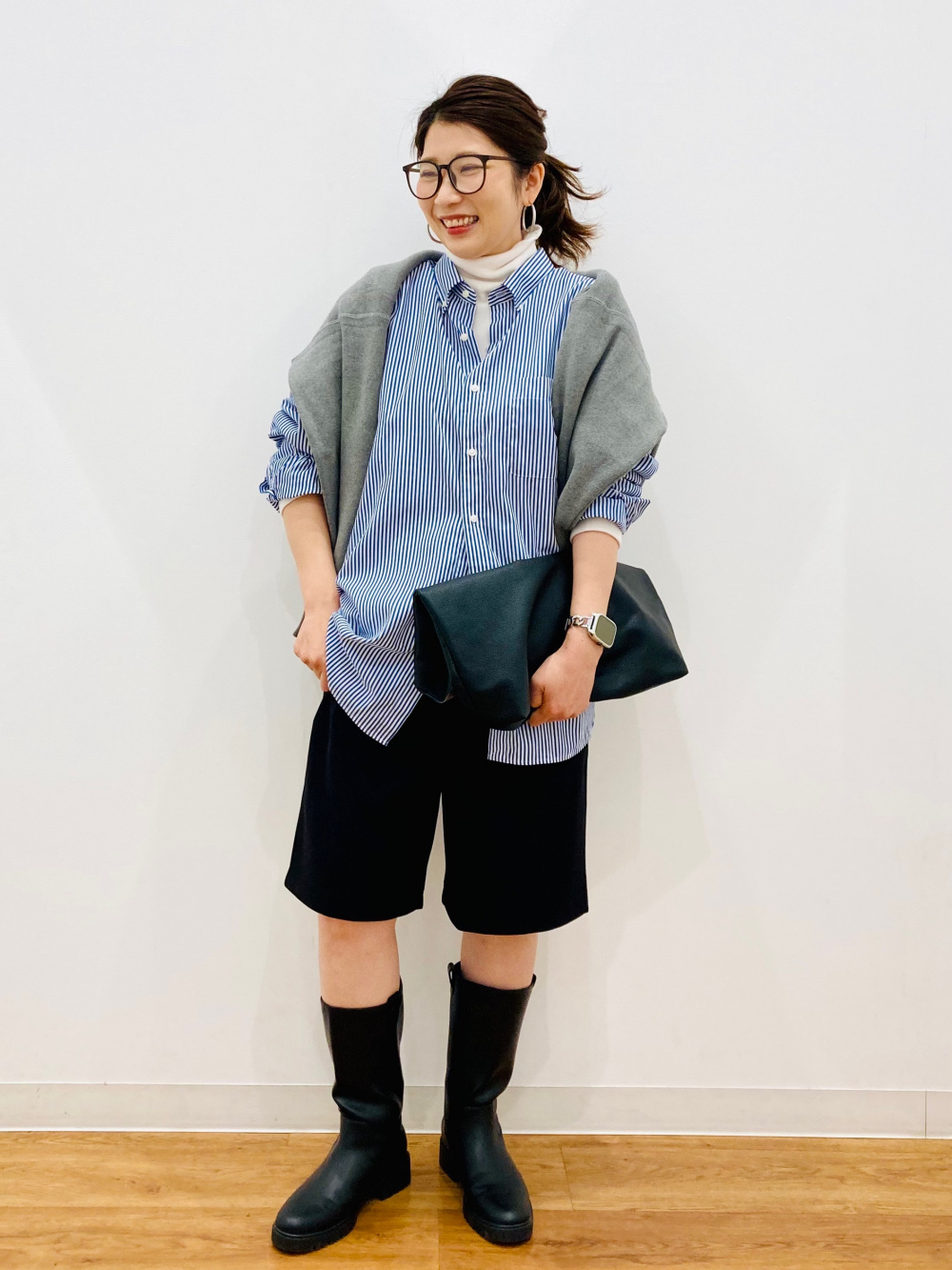 ヒートテックフリースタートルネックT、ソフトニットフリースリブ