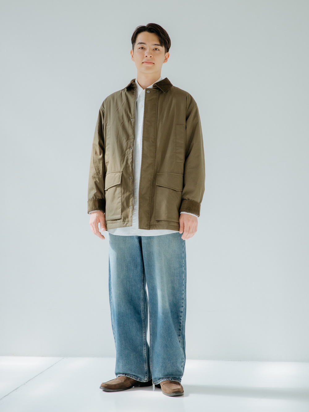 パフテックユーティリティジャケット、オックスフォードオーバーサイズ