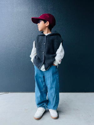 ユニクロ公式 | ワッフルニットフーデッドベスト