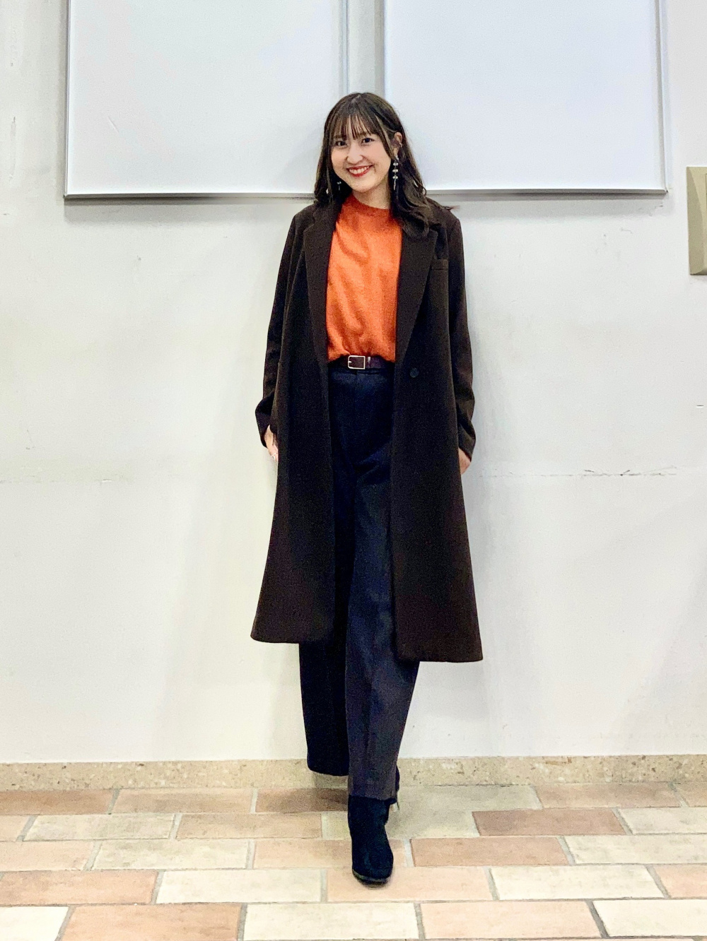 F*I様 未使用級×22AW×カシミヤ混【UNIQLO】ロング丈 チェスターコー 未使用級×22AW×カシミヤ混【UNIQLO】ロング丈 チェスターコート