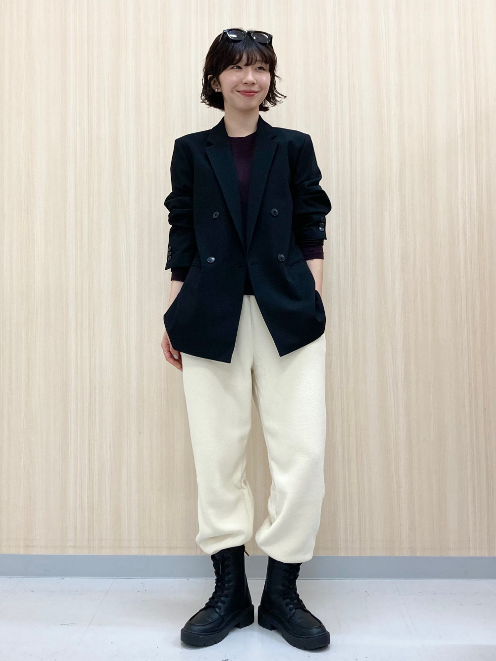 ユニクロ ダブルジャケット スコート セット Mサイズ ダブルジャケット