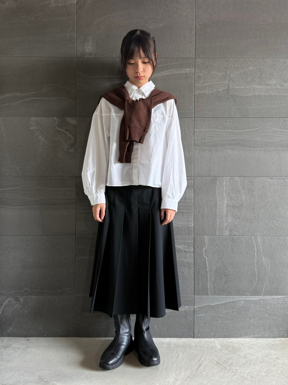 UNIQLOサテンオーバーサイズショートブラウス/5分袖 コットンコクーンシャツ、サテンオーバーサイズショートブラウス/5分袖