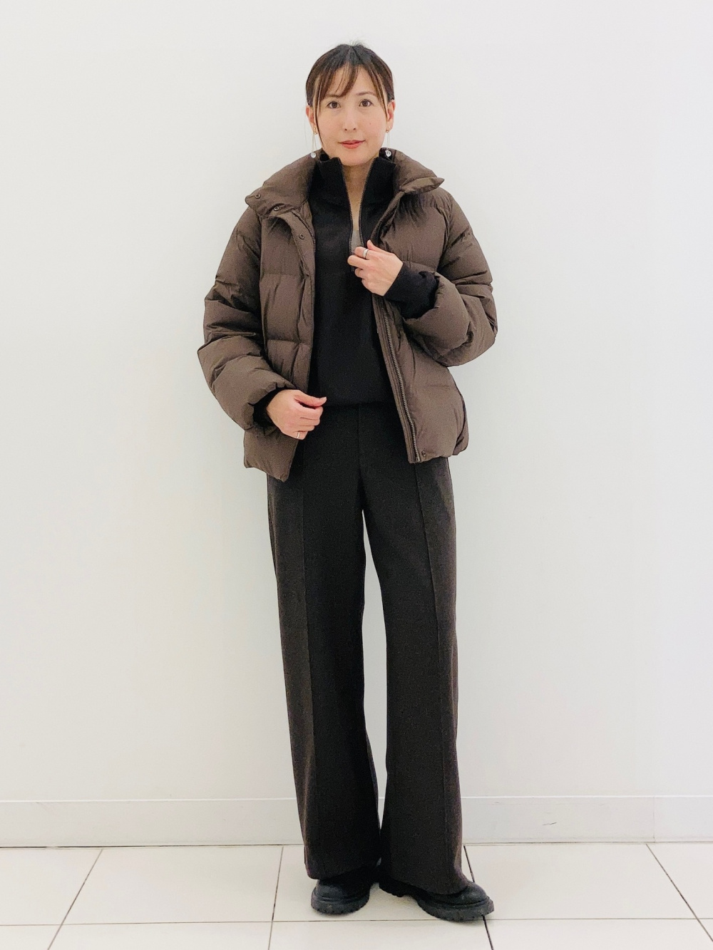 ヒートテックブラタンクトップ、パウダーソフトダウンジャケット」の