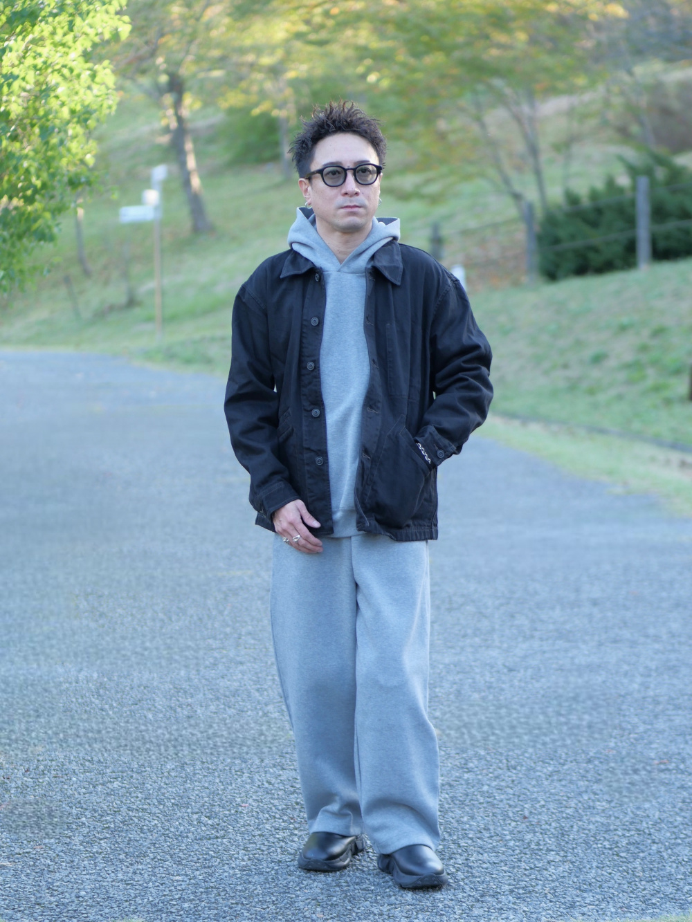 オーバーサイズカラーデニムジャケット」の着用コーディネート