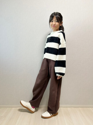 ユニクロ公式 | GIRLS ドライスウェットカーブパンツ