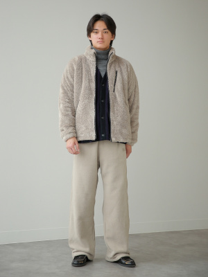 ユニクロ公式 | フリースワイドパンツ/丈長め