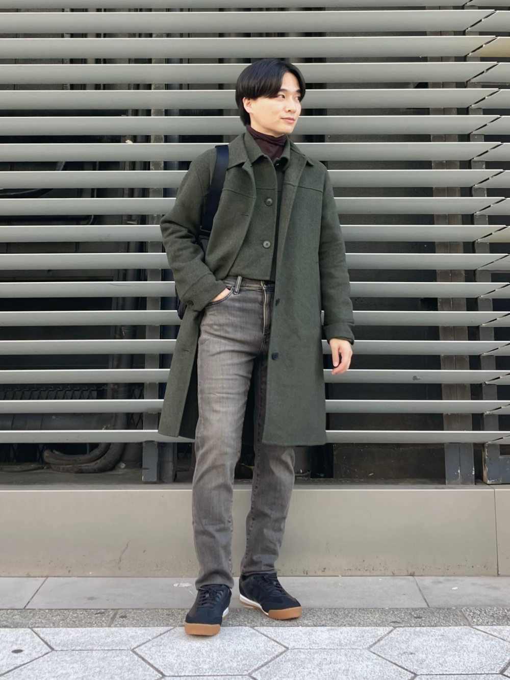 新品試着のみ ユニクロC フーデッドコート カーキ XS ユニクロC】2024