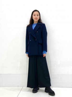 ユニクロ公式 | ウールブレンドピーコート