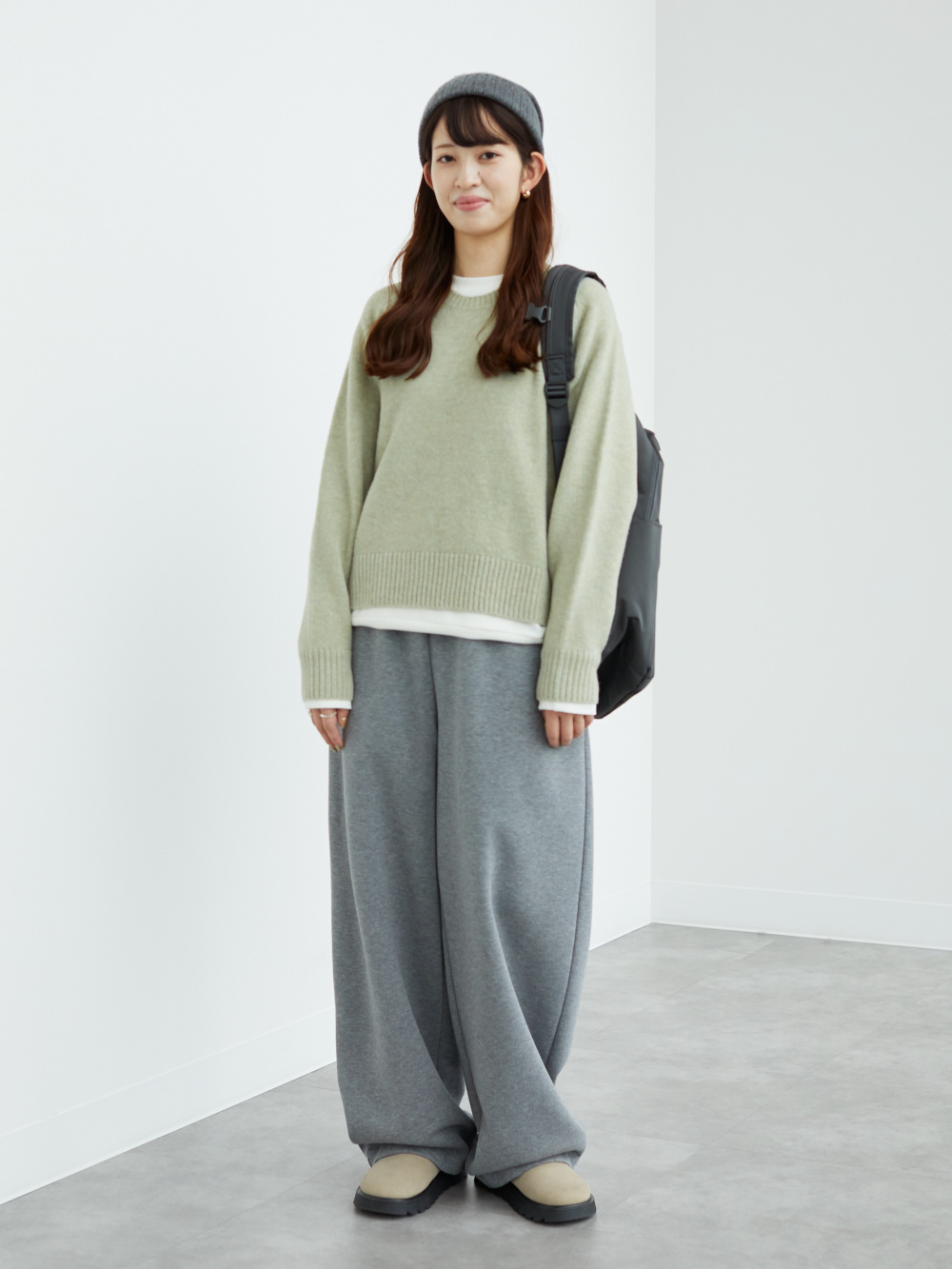 スーピマコットンT、ダブルフェイスショートコートリラックスフィット