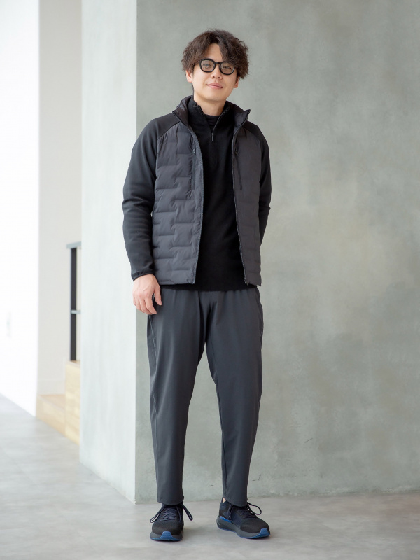 コンビネーションパフテックジャケット（メンズ）の着用コーディネート