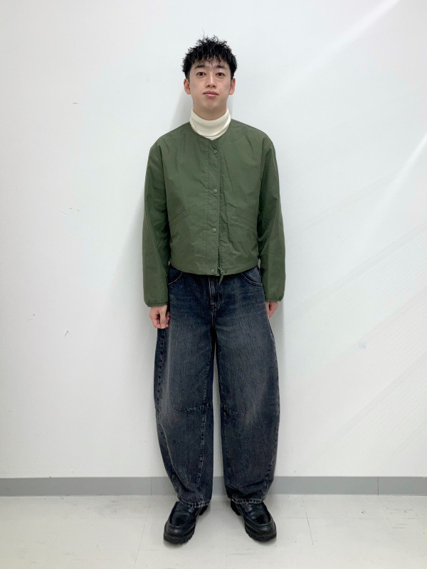 コットンブレンドパデッドジャケット」のメンズのコーディネート一覧