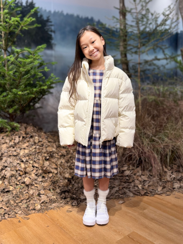 GIRLS チェックティアードワンピースのコーディネート・着用イメージ