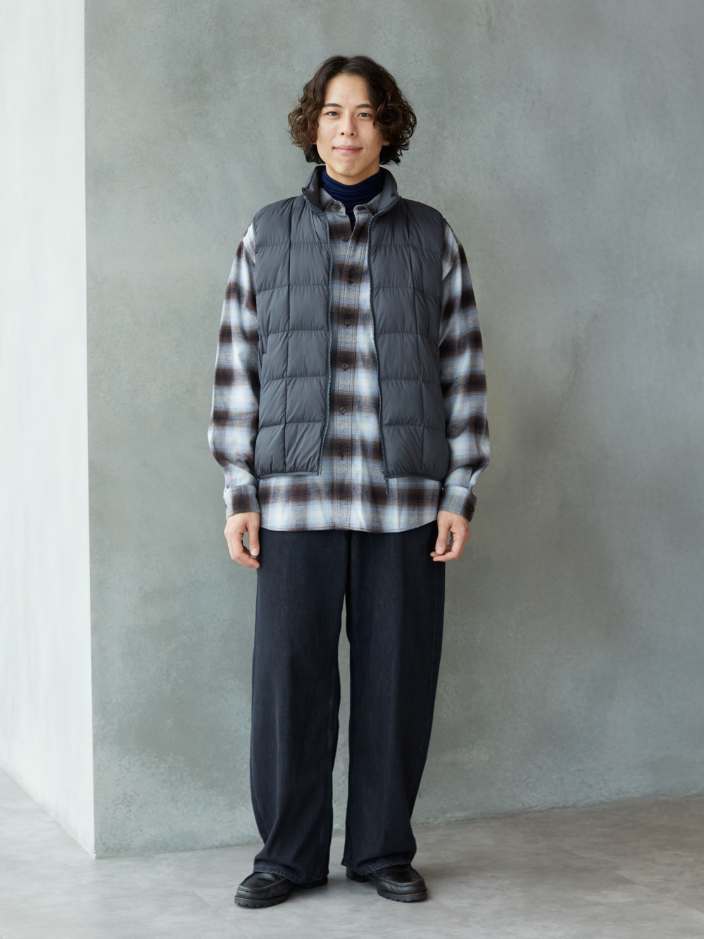 極暖ヒートテックカシミヤブレンドタートルネックT、ブロードオーバー