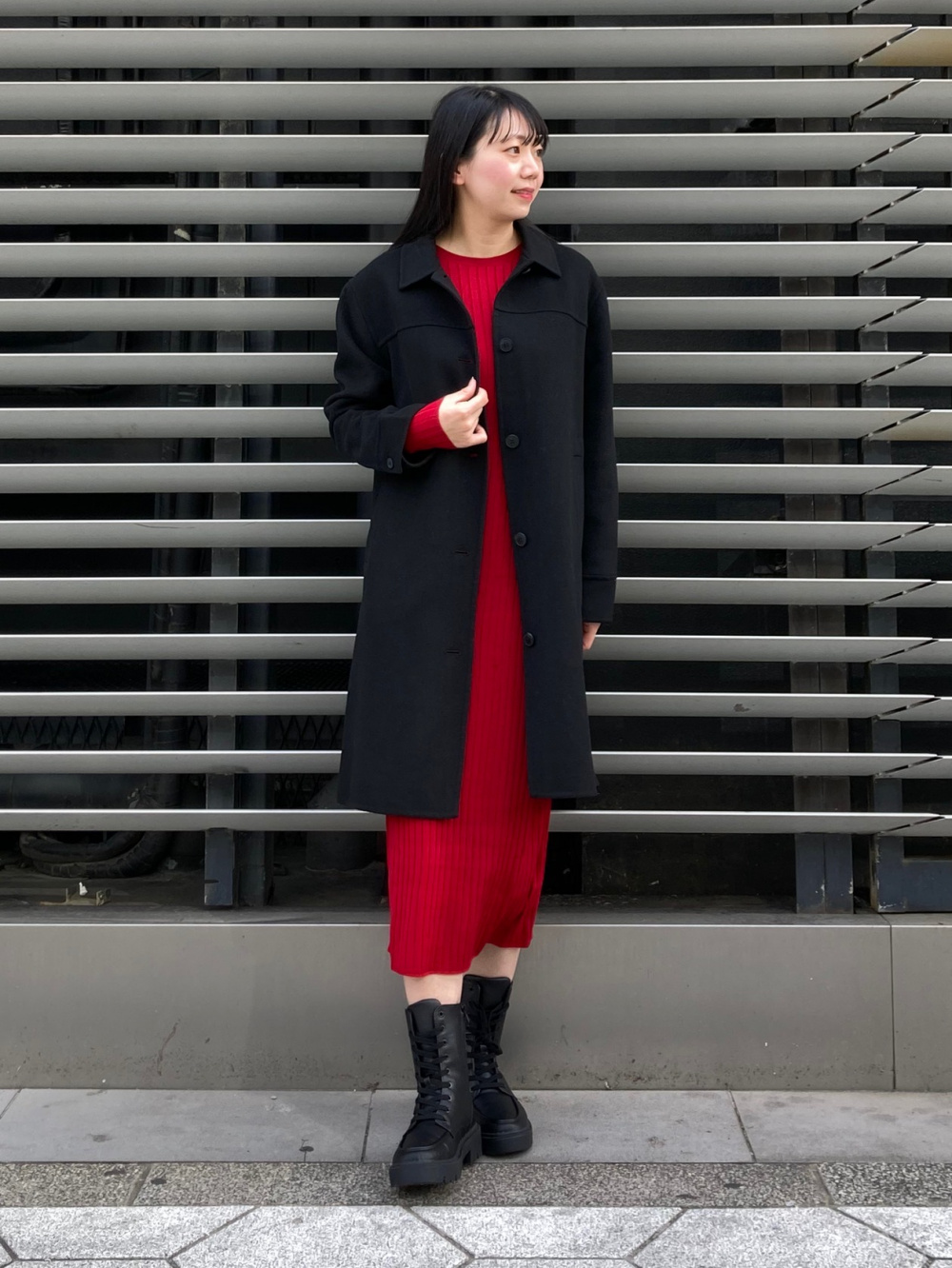 ツイードテーラードジャケット、フレアスコート」の着用コーディネート