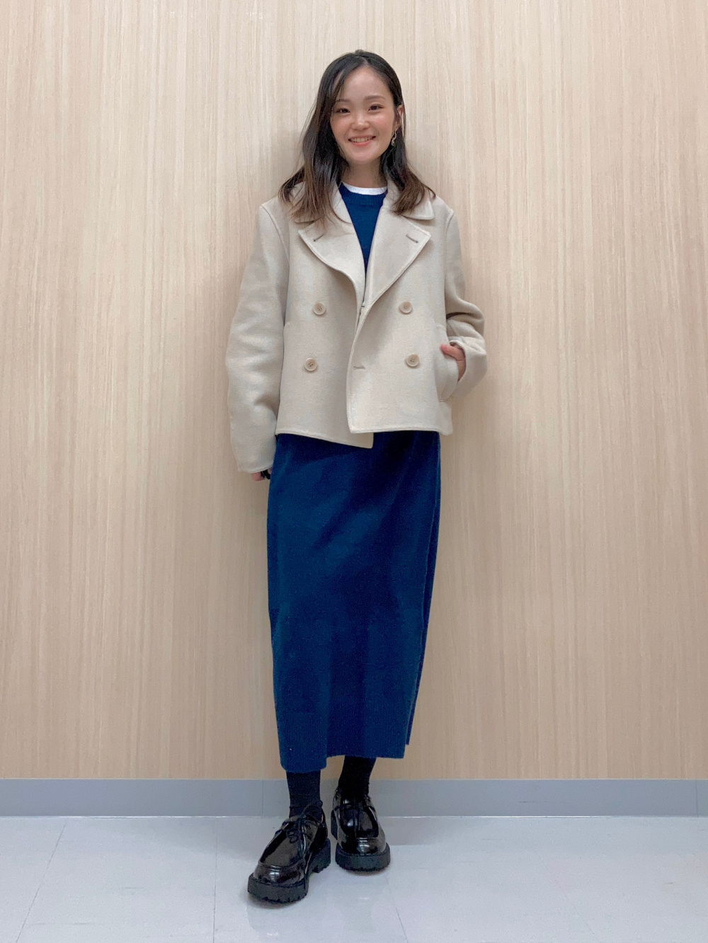 ツイードテーラードジャケット、フレアスコート」の着用コーディネート