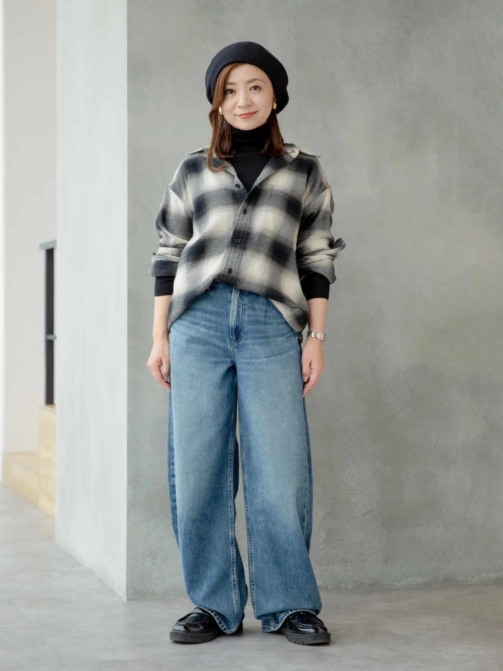 ツイードテーラードジャケット、フレアスコート」の着用コーディネート