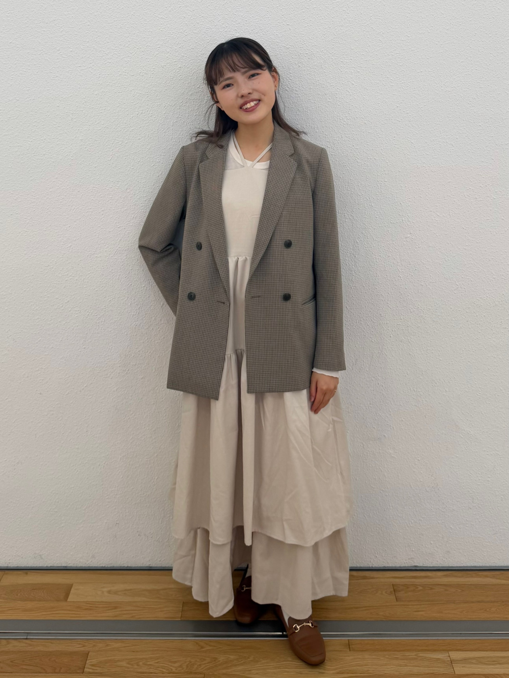 ダブルジャケット/チェック」の着用コーディネート| ユニクロ公式