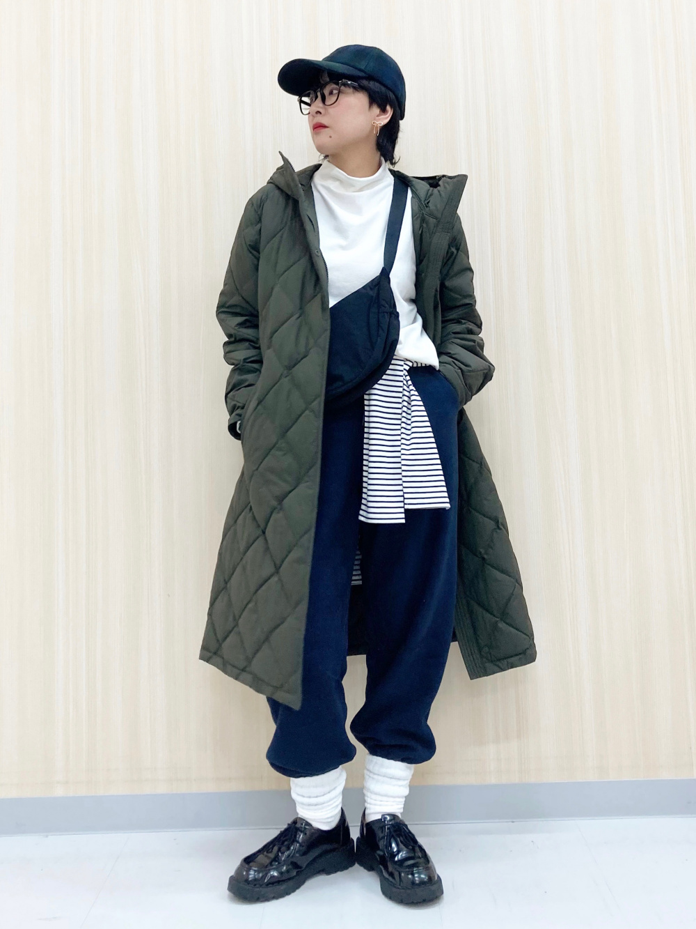 ツイードテーラードジャケット、フレアスコート」の着用コーディネート