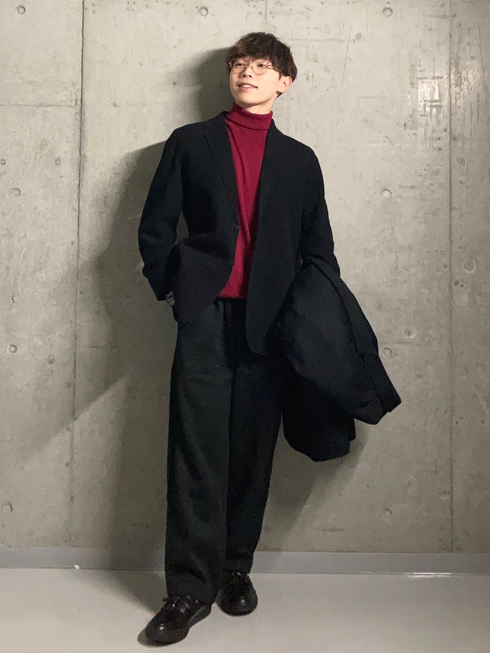 パフテックコンパクトベスト、パフテックハーフコート」の着用