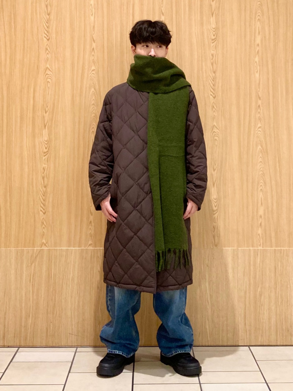 パフテックロングコートリラックスフィット（レディース）の着用