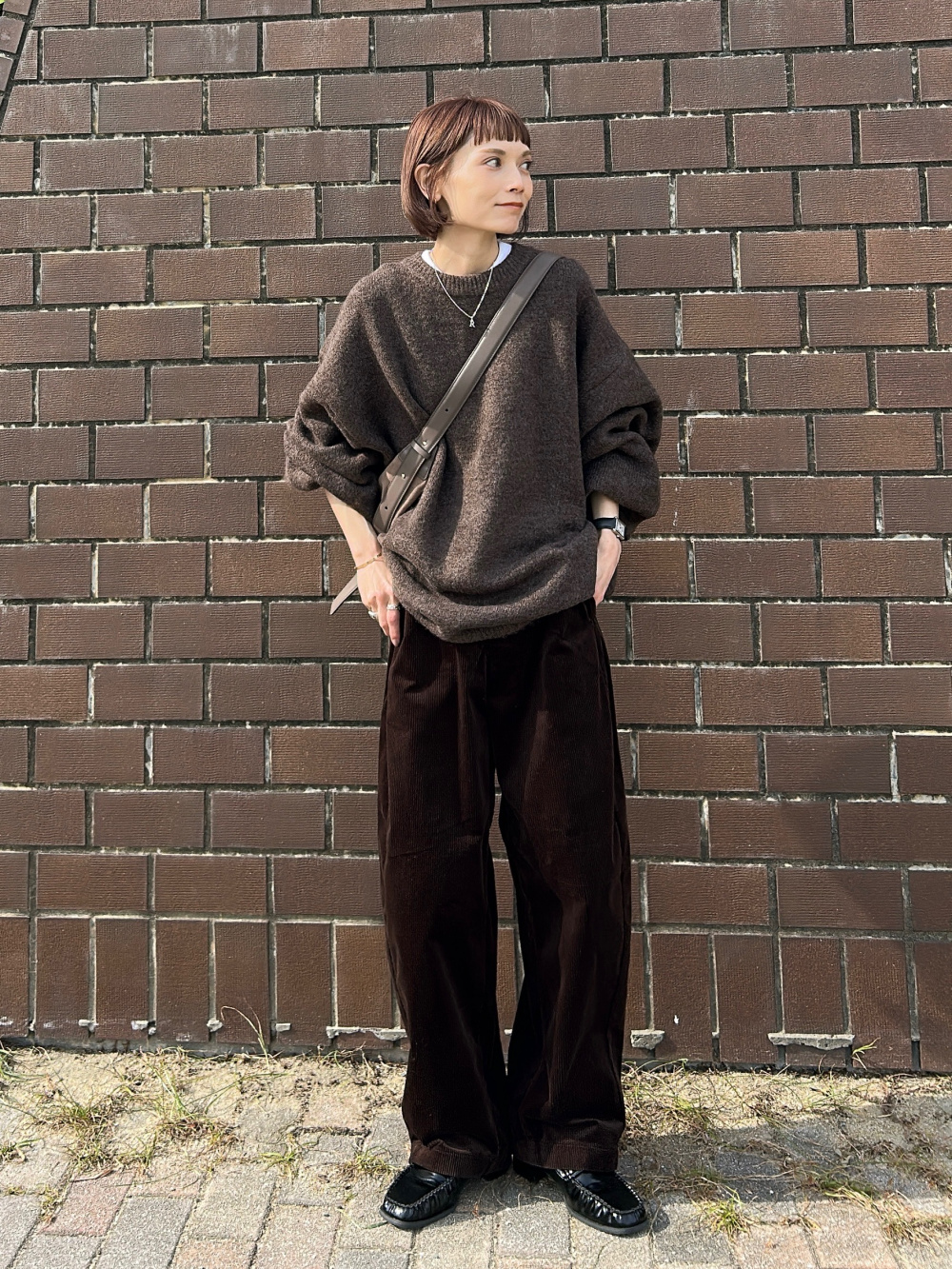 コーデュロイカーブパンツ」の着用コーディネート| ユニクロ公式