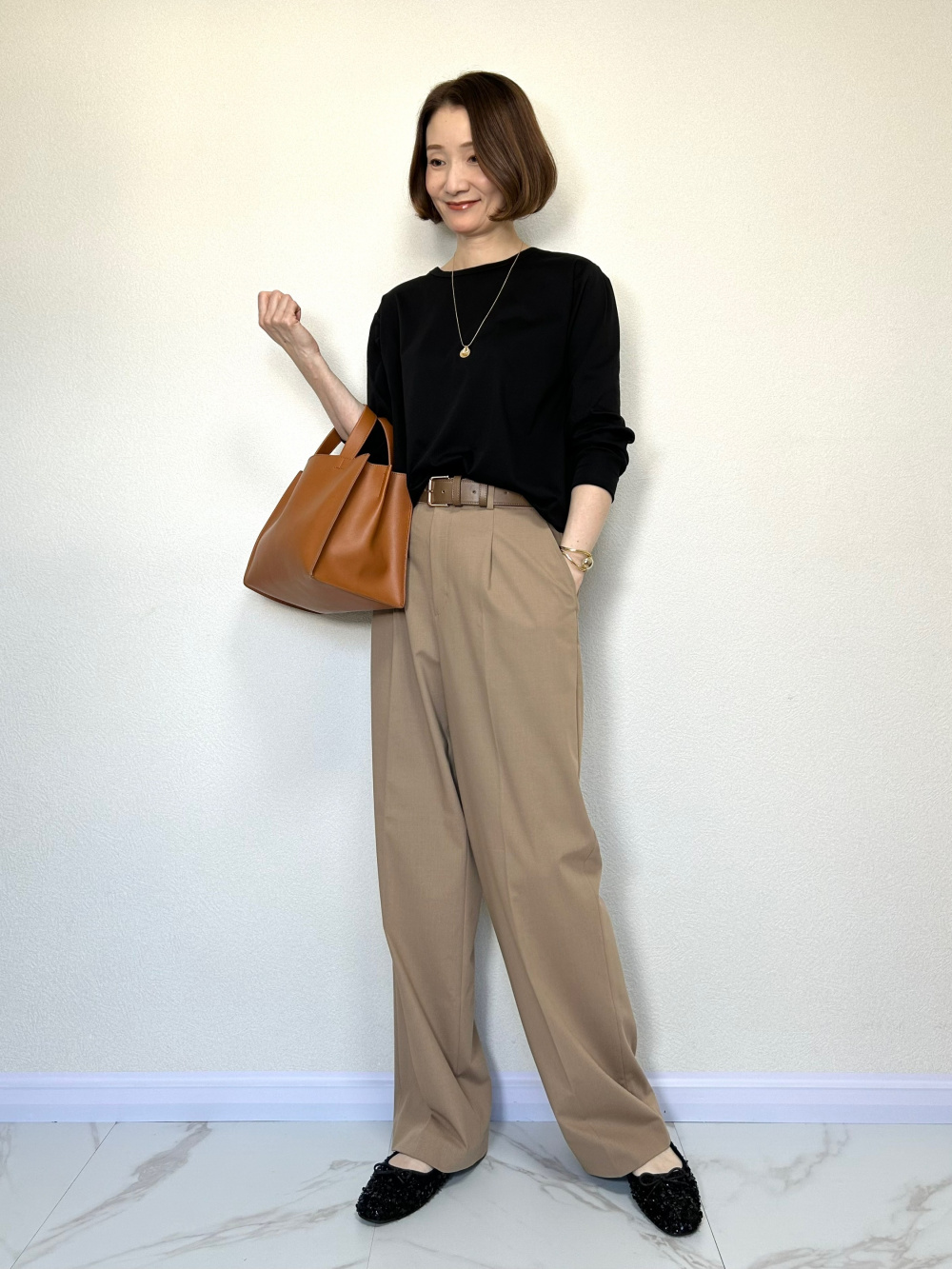 【新品未使用】感動ジャケット・感動タックパンツ上下セット・ダークブラウン　XXL 感動ジャケット（リラックスフィット） セットアップ可能、タック