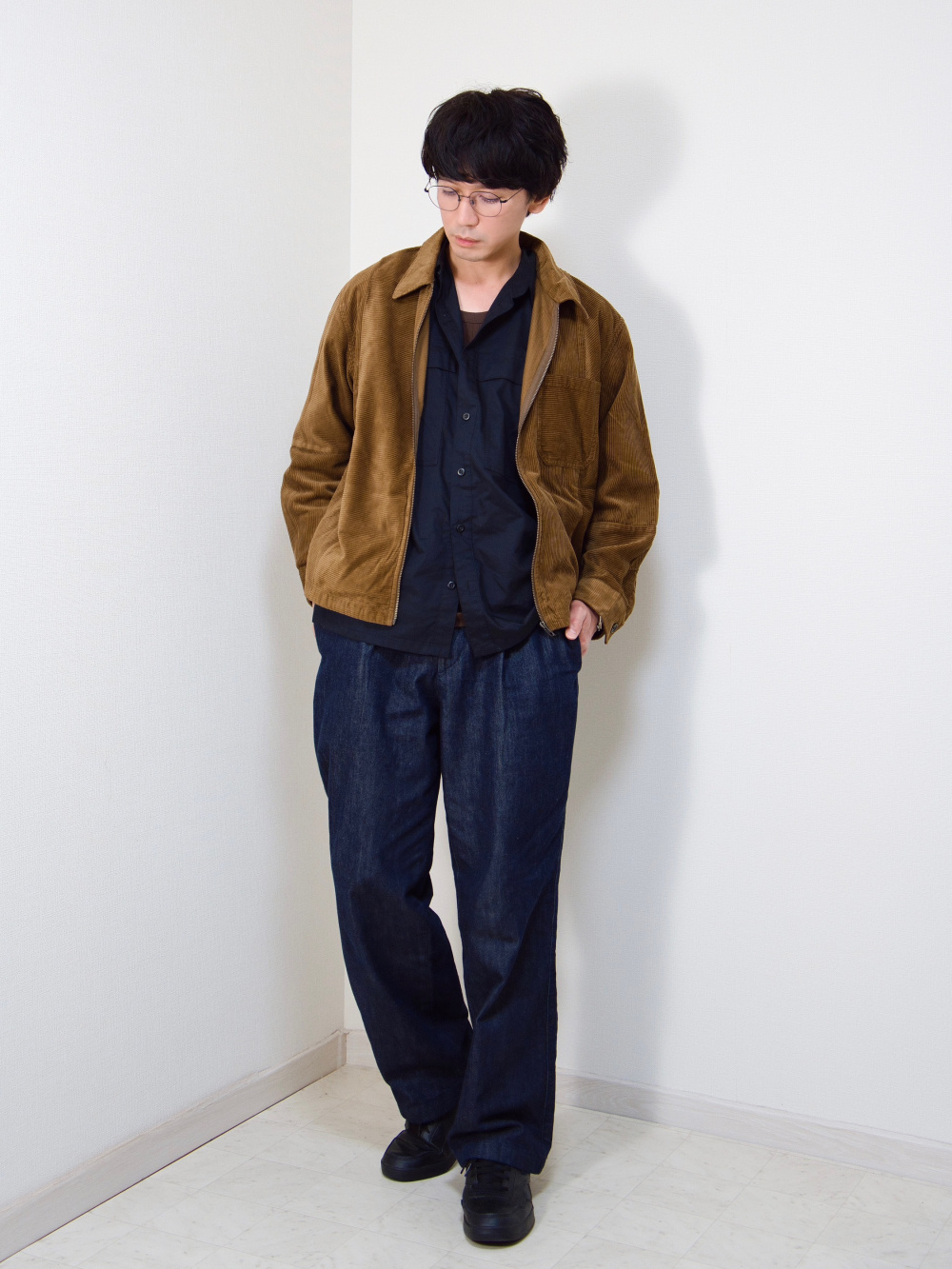 ユーティリティオーバーサイズシャツ、オーバーサイズカラーデニム