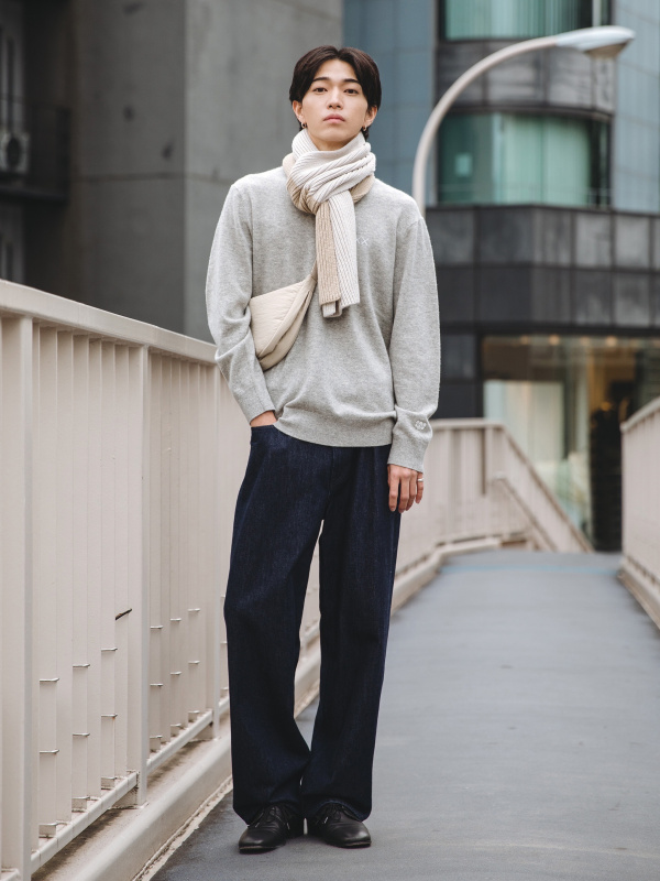 カウズウィンターヒートテックニットマフラー」のメンズの