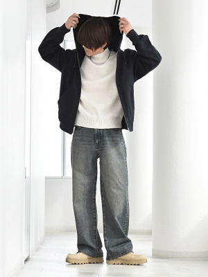 最終価格！ロウゲージハイネック UNIQLO C] UNIQLO C Low Gauge High Neck Sweater. Reduced price