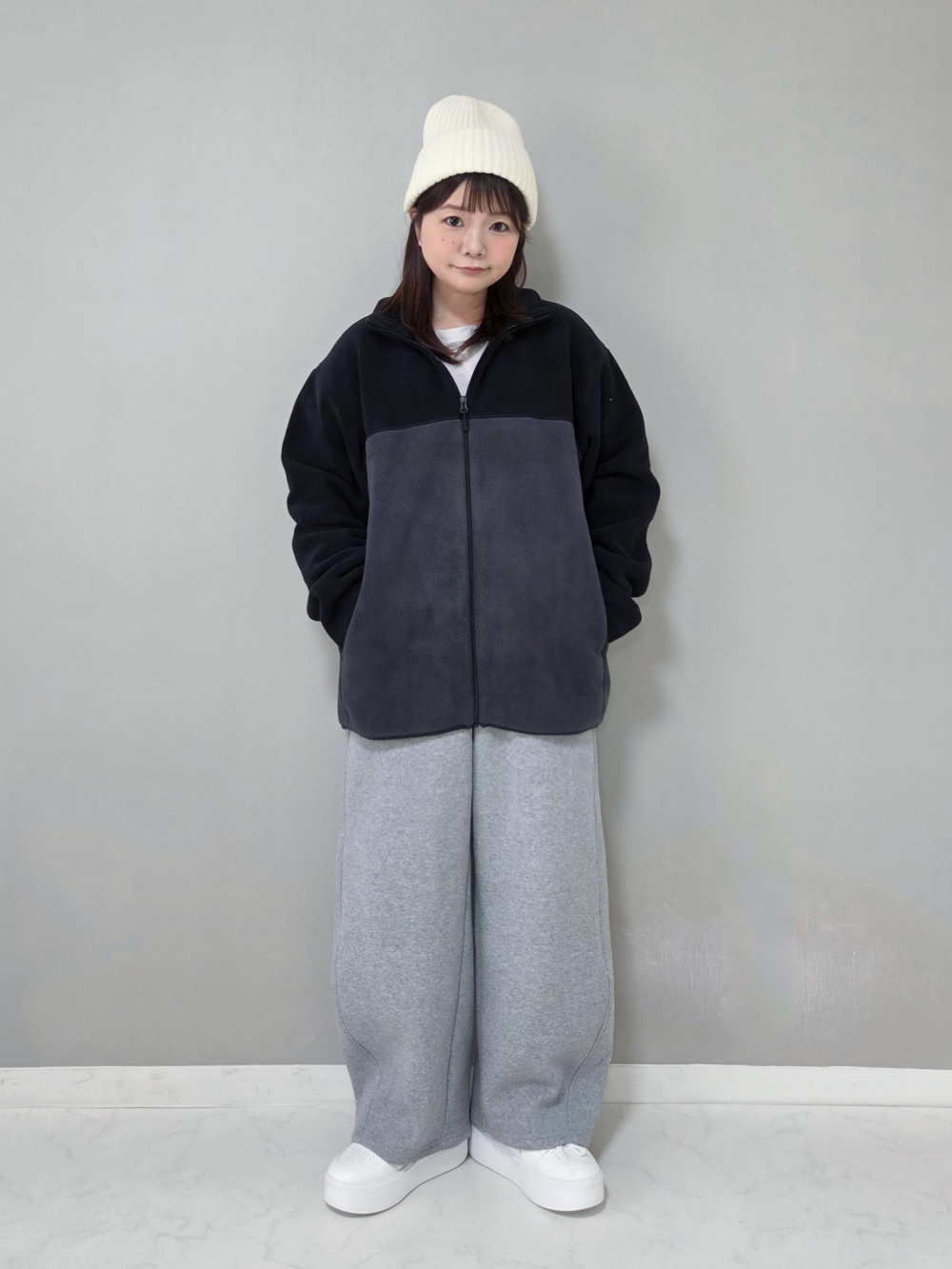 魚釣り。】BEAMS DESIGN フリースジャケット スウェットパンツ 魚釣り