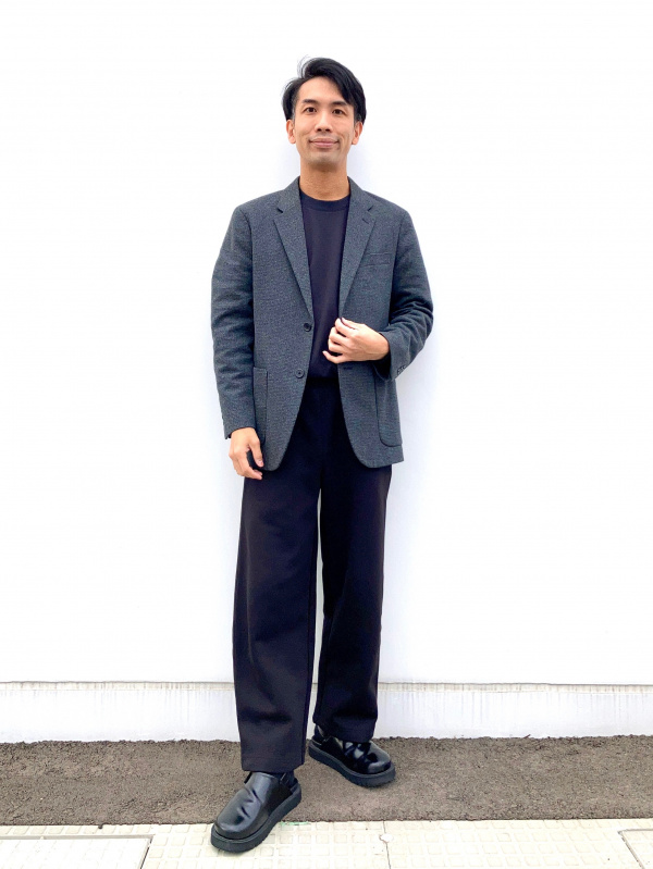 【新品】UNIQLO ブラッシュドジャージージャケット ダークグレー チドリ L ユニクロ公式 | ブラッシュドジャージージャケット/チドリ(メンズ)