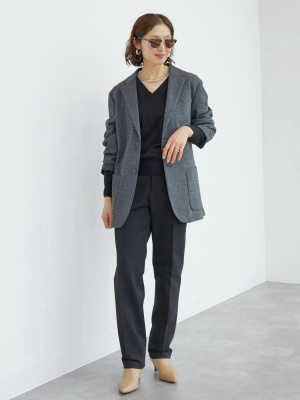 ユニクロ公式 | ブラッシュドジャージージャケット/ヘリンボーン