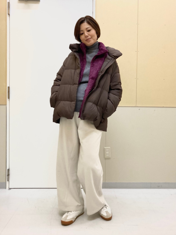 パウダーソフトダウンジャケット」のレディースのコーディネート一覧