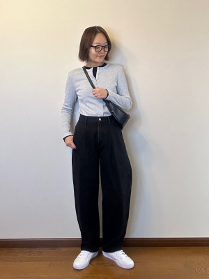 ユニクロ公式 | デニムタックパンツ