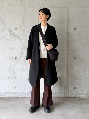 ユニクロ公式 | ダブルフェイスチェスターロングコート