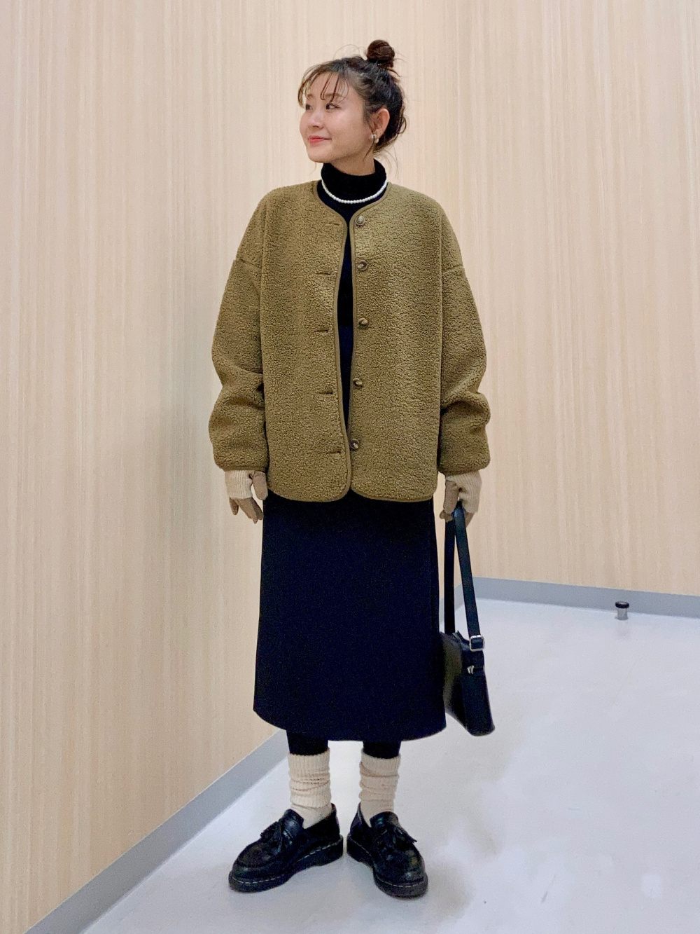 ツイードテーラードジャケット、フレアスコート」の着用コーディネート