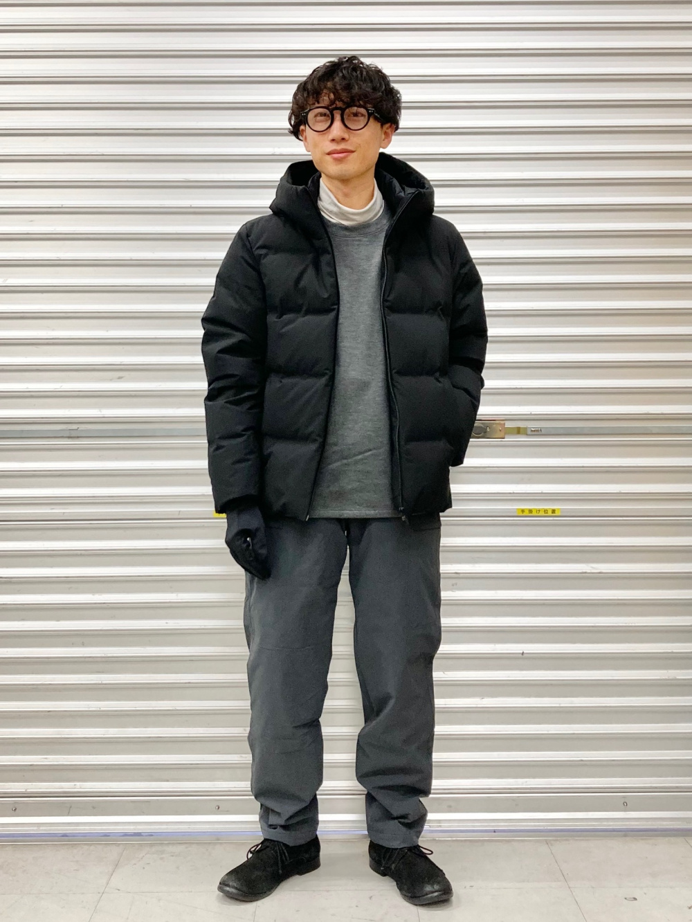 パフテックコンパクトベスト、パフテックハーフコート」の着用