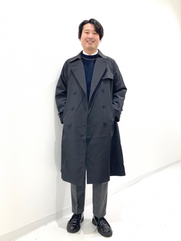 トレンチコート/リラックスフィット、ランニングキャップの
