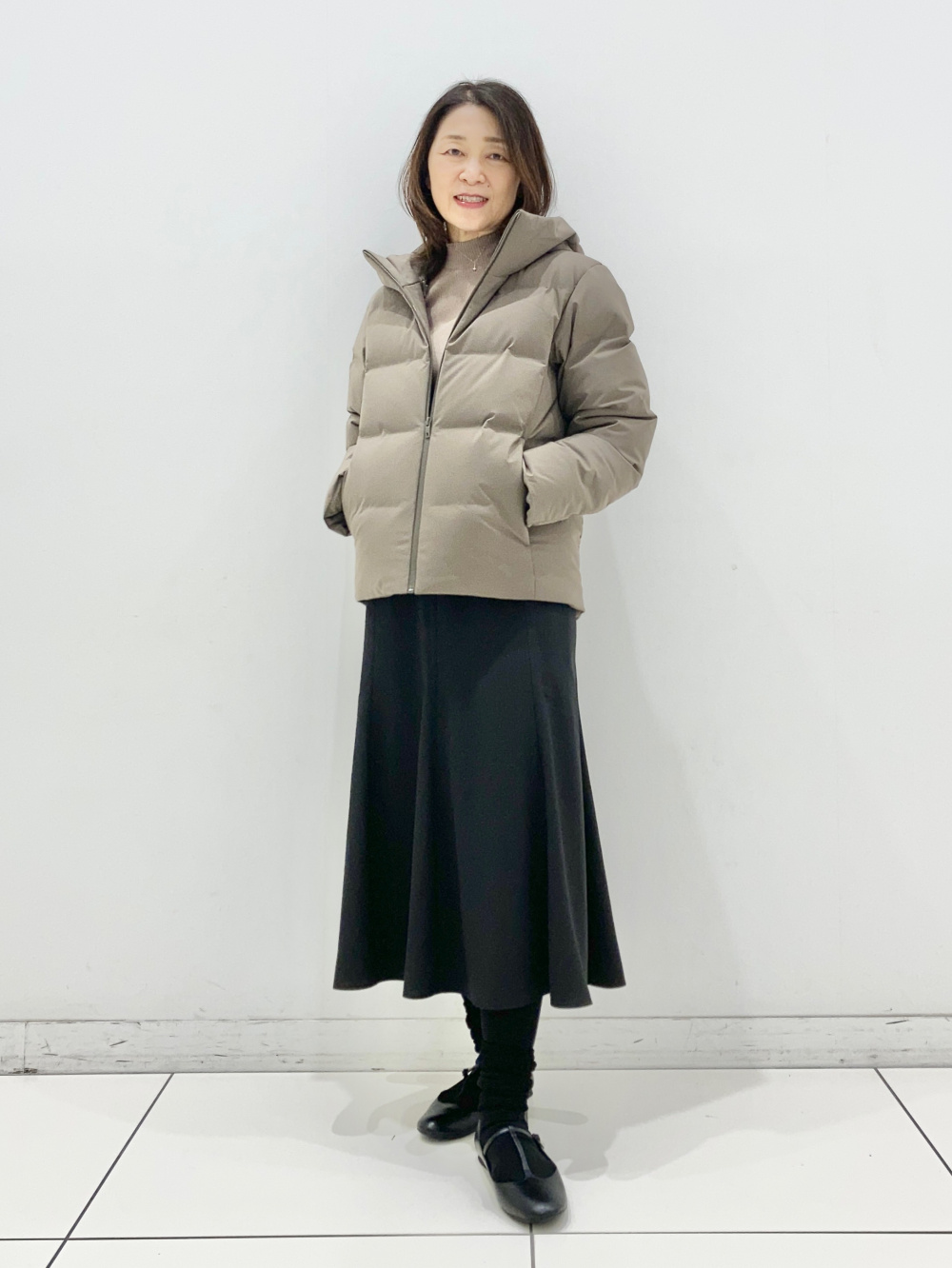 ハイブリッドダウンオーバーサイズMA-1ブルゾン、ブロードシャツ