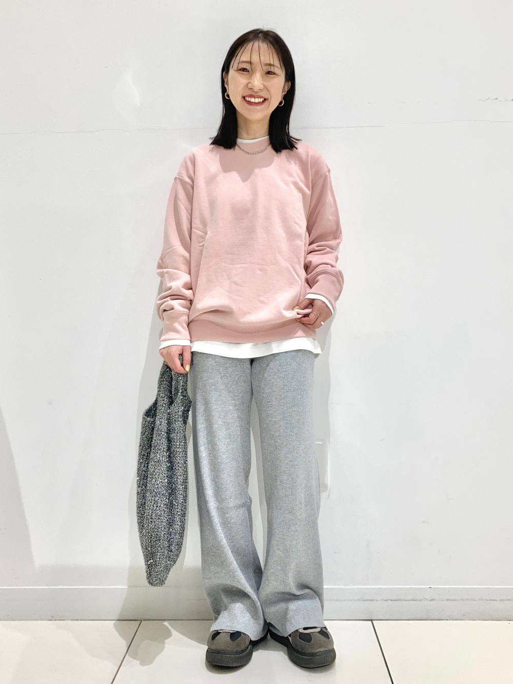 ウォッシャブルニットリブパンツ、テーラードジャケット/リラックス