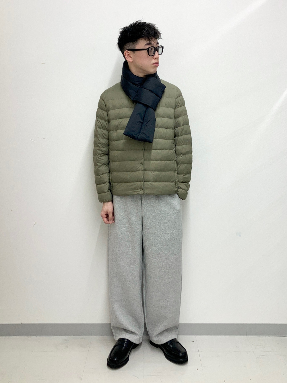 オーバーサイズステンカラーコート、ダブルフェイスフルジップ