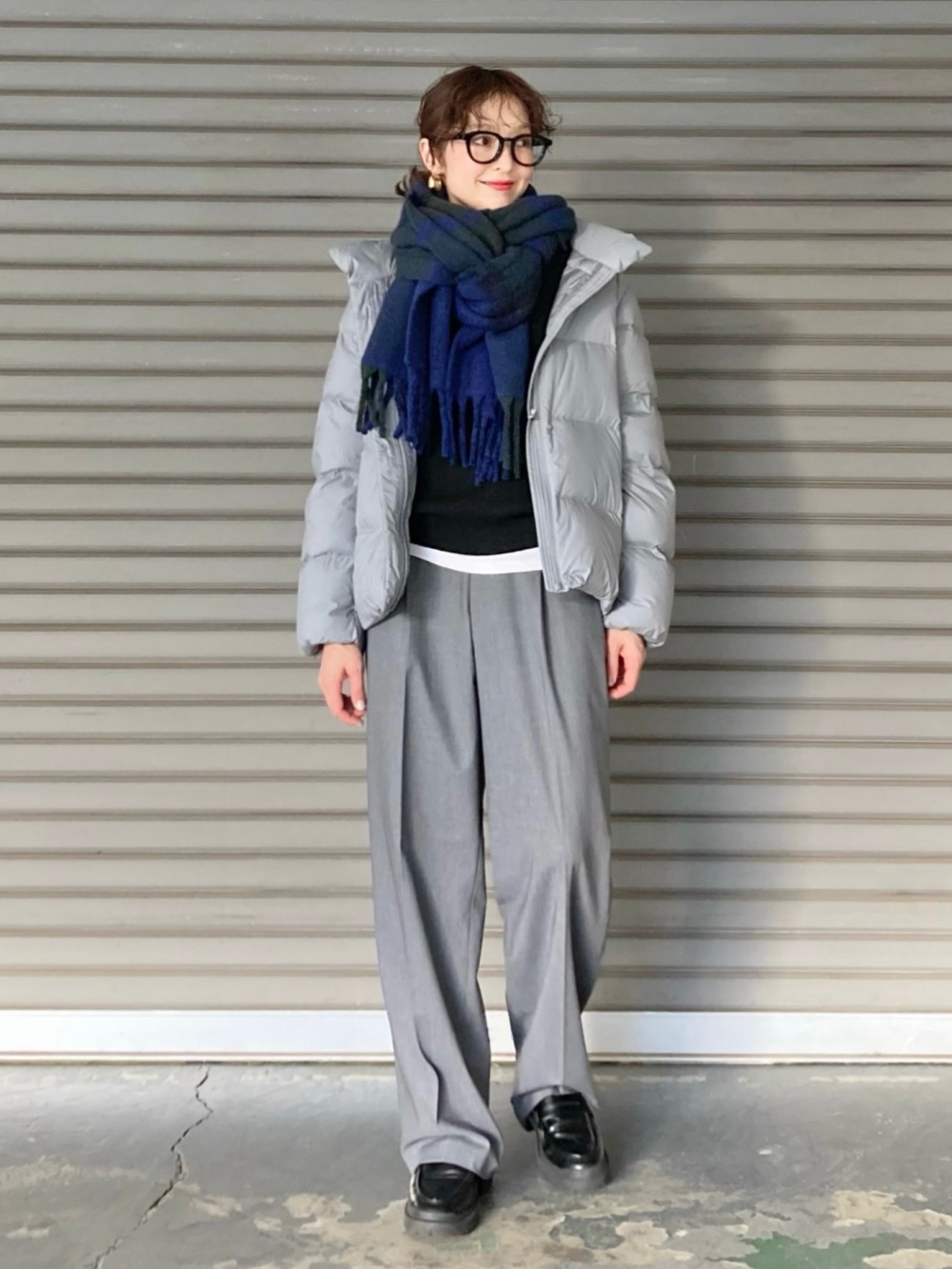 ソフトリブクルーネックT/長袖、パウダーソフトダウンジャケット」の