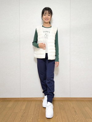 ボリュームパフコンパクトベスト ホワイト ボリュームパフコンパクトベスト ホワイト ユニクロ公式 | パフテック