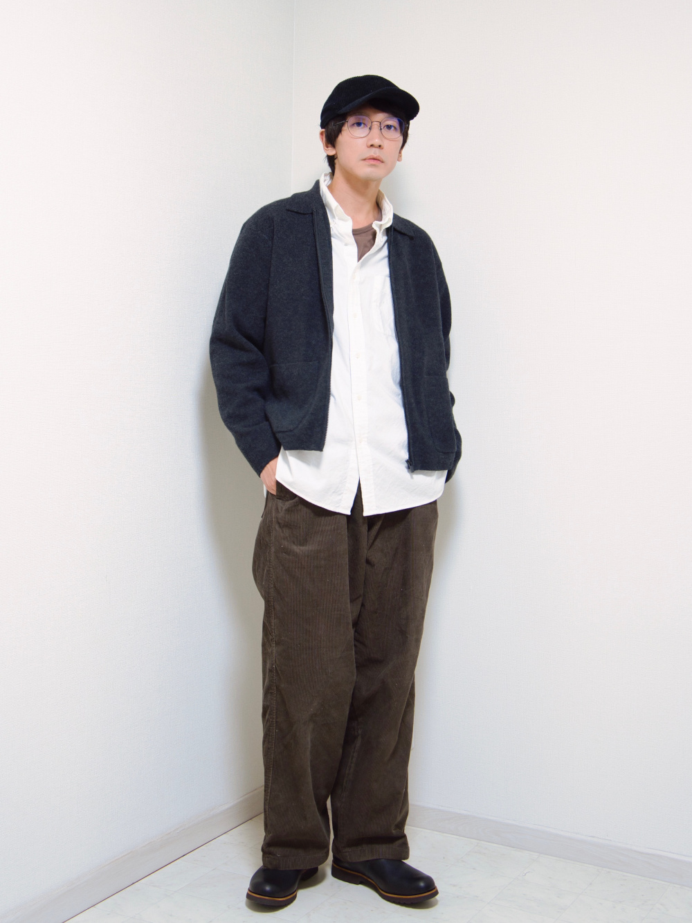 ニットフルジップジャケット」の着用コーディネート| ユニクロ公式