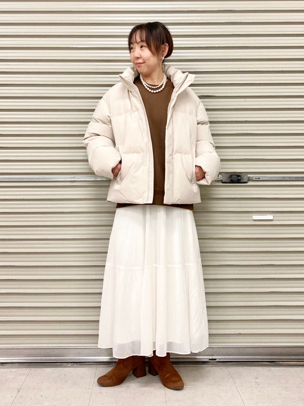 カシミヤハイネックセーター/ノースリーブ、シフォンティアード 
